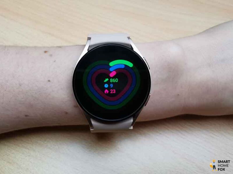 Вы можете увидеть записанные данные об активности на экране Smartwatch.